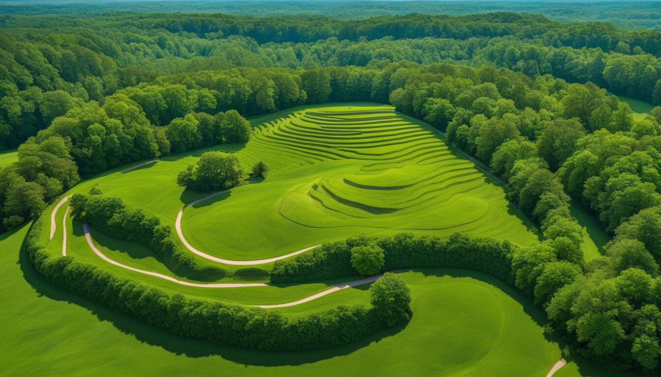 Ancient Earthworks At Fort Ancient State Park ancient earthworks at Fort Ancient State Park