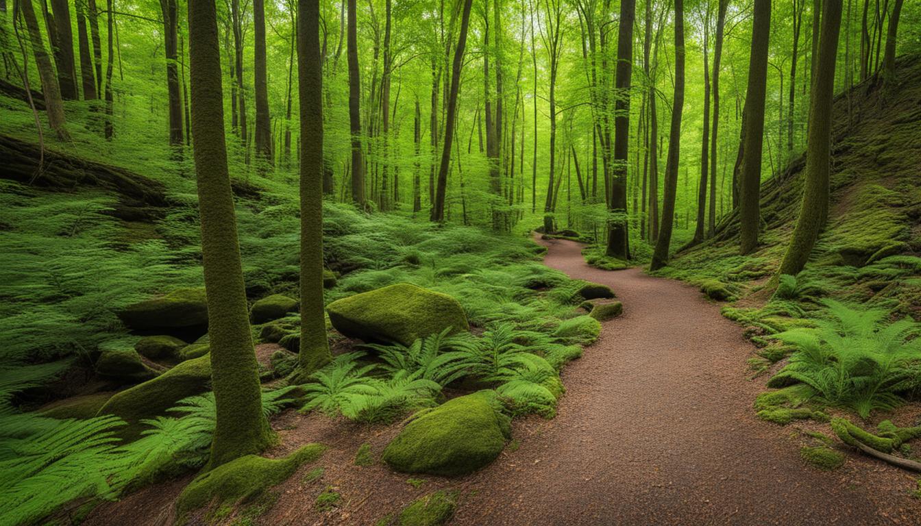 Hiking Trails At Great Council State Park hiking trails at Great Council State Park