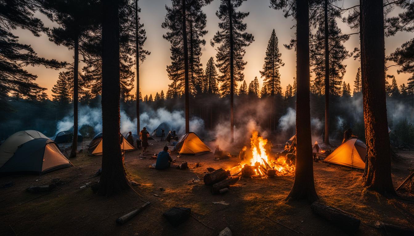 primitive camping area